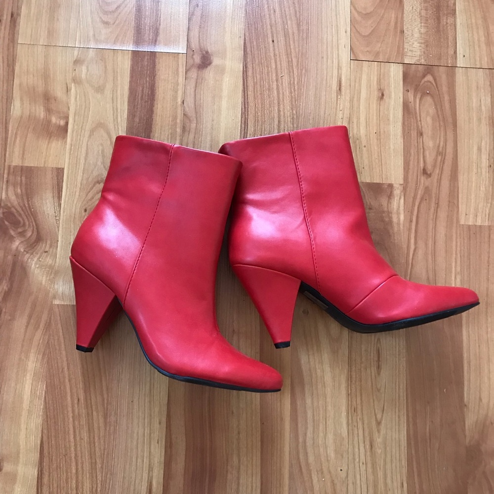 Bold Statement Red Booties